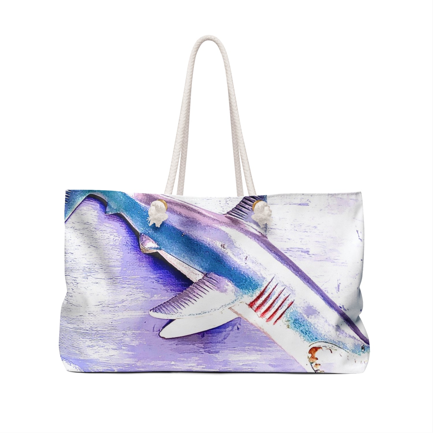 SHARK WEEK WEEKENDER BAG - NATURAL