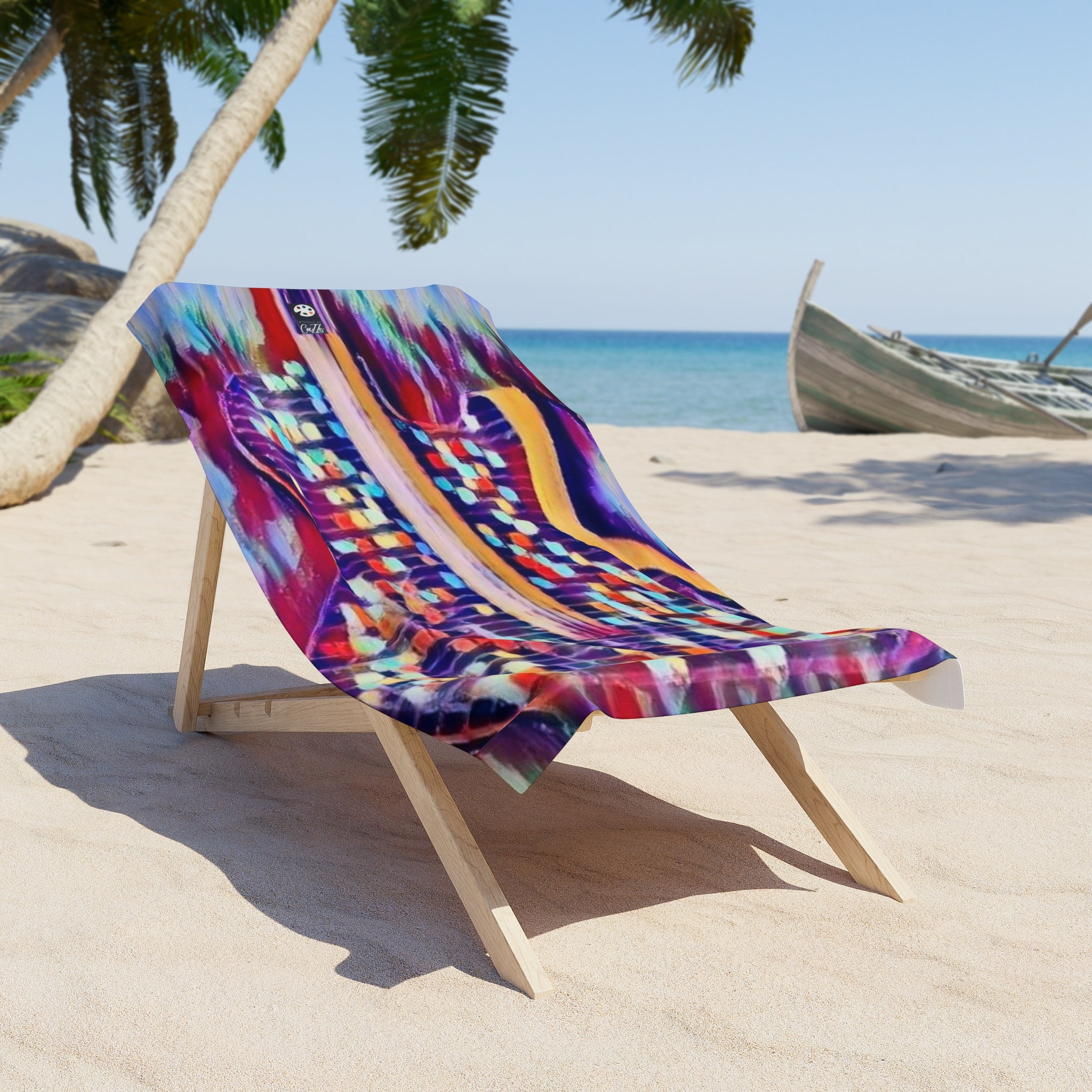 All American Guitar Beach Towel —Mosaic