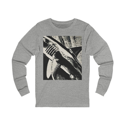 SHARK WEEK Long Sleeve T Shirt  "Beneath the Surface" Monochrome