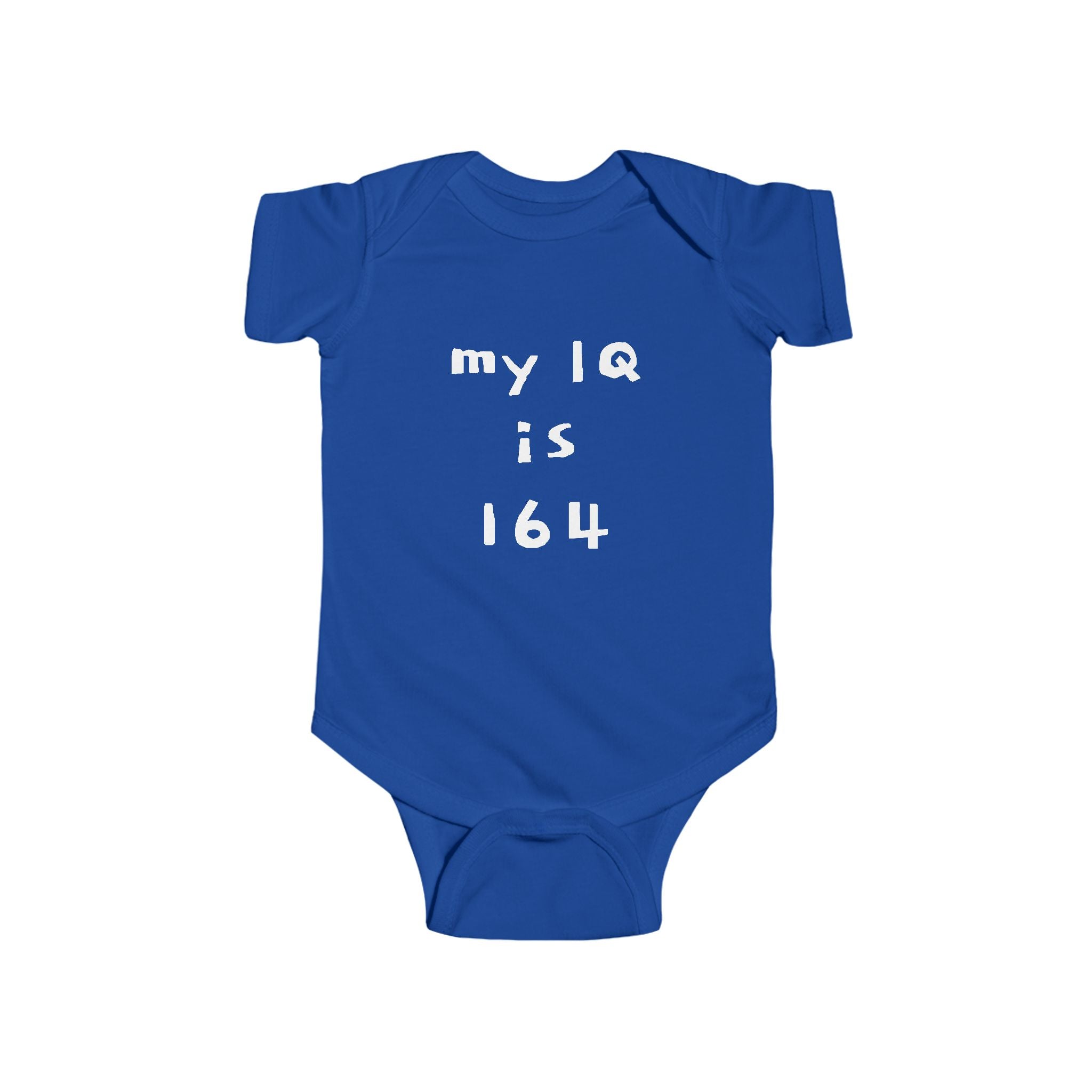 "BABY TALK TEES" 0 TO 24 months   “My IQ is 164”     Baby Onesie