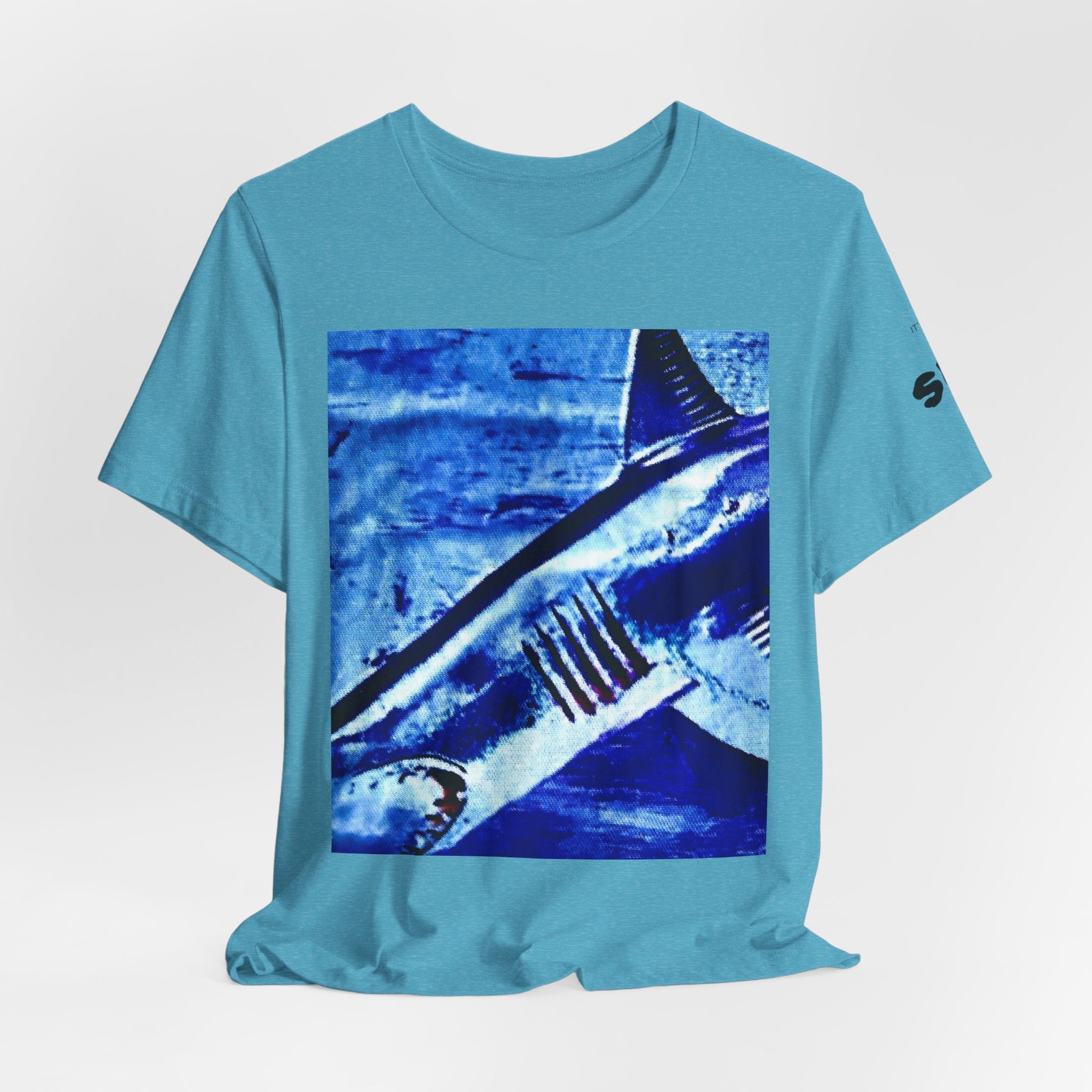SHARK WEEK "BENEATH THE SURFACE"  T SHIRT BLUE