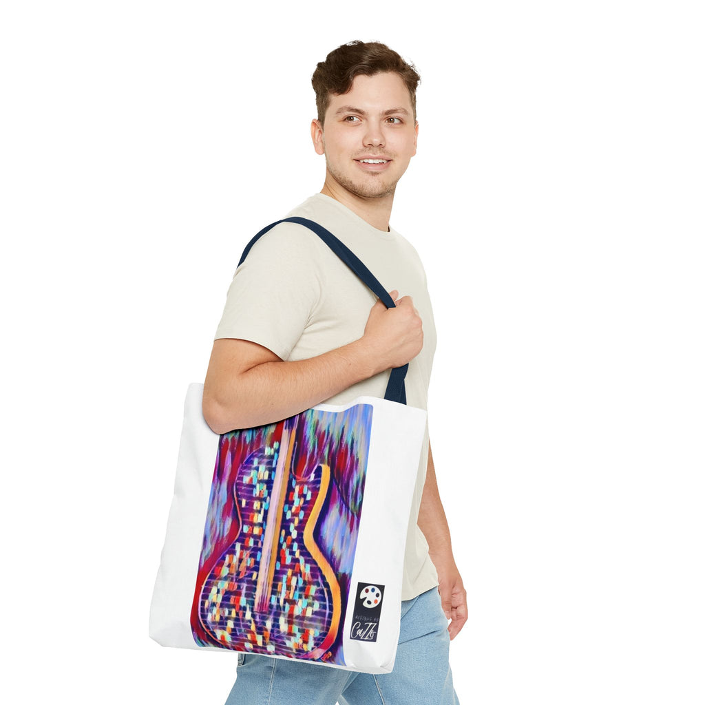 All American Guitar Tote  Mosaic Tote Bag