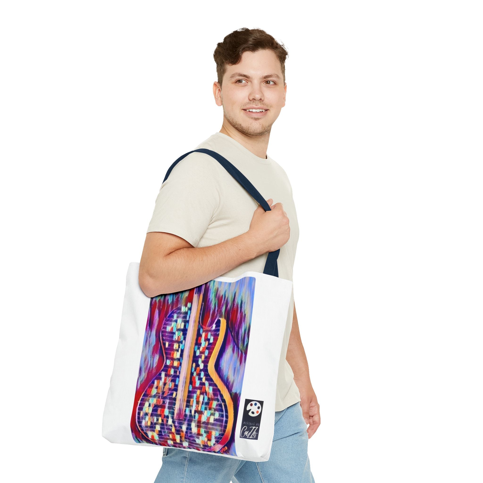 All American Guitar Tote  Mosaic Tote Bag