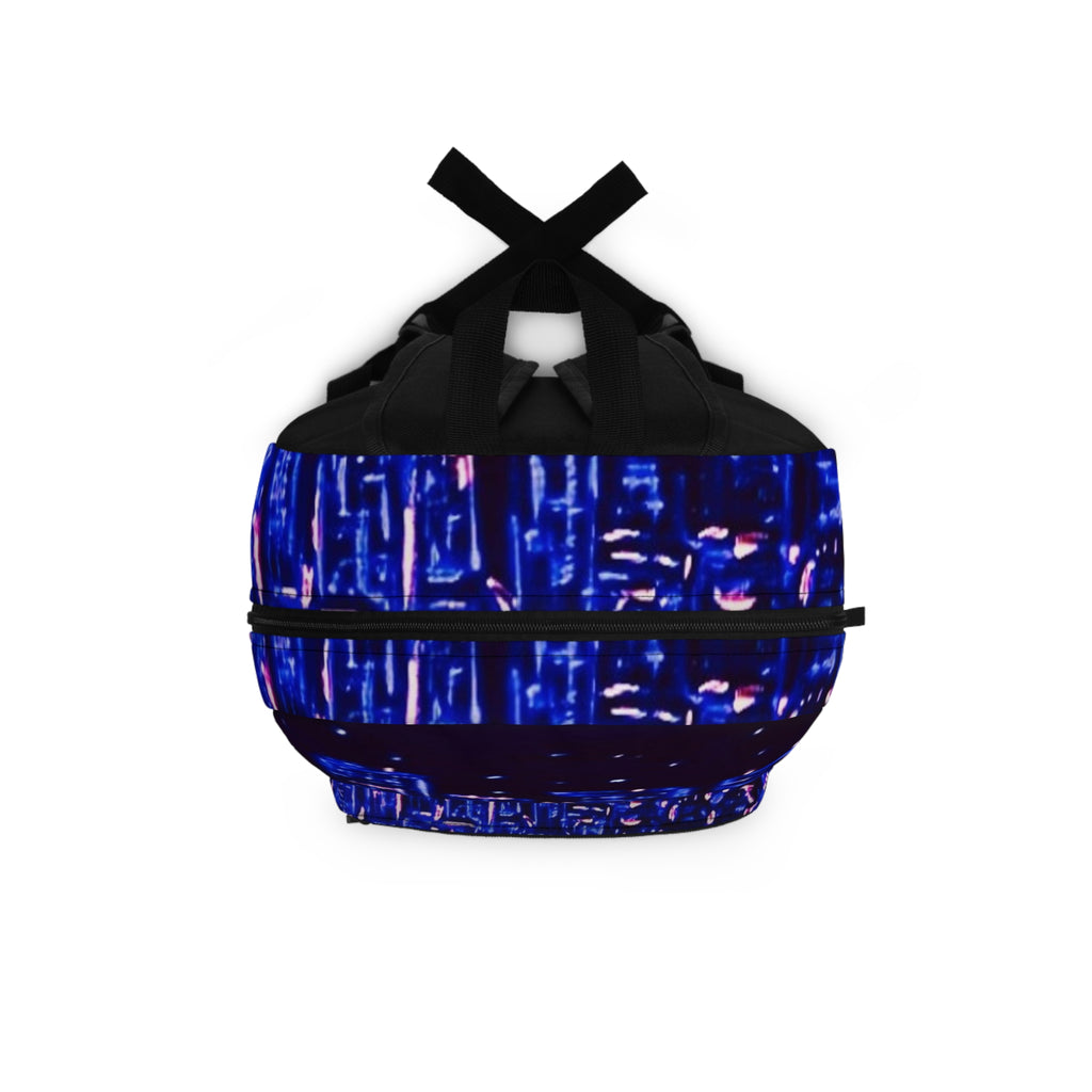 BACKPACK "BLUE CITY SKYLINE" (BLACK LIT VERSION)
