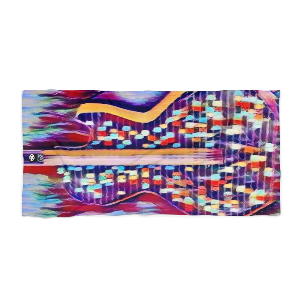 All American Guitar Beach Towel —Mosaic