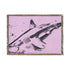 Purple Shark Week Woven Blanket