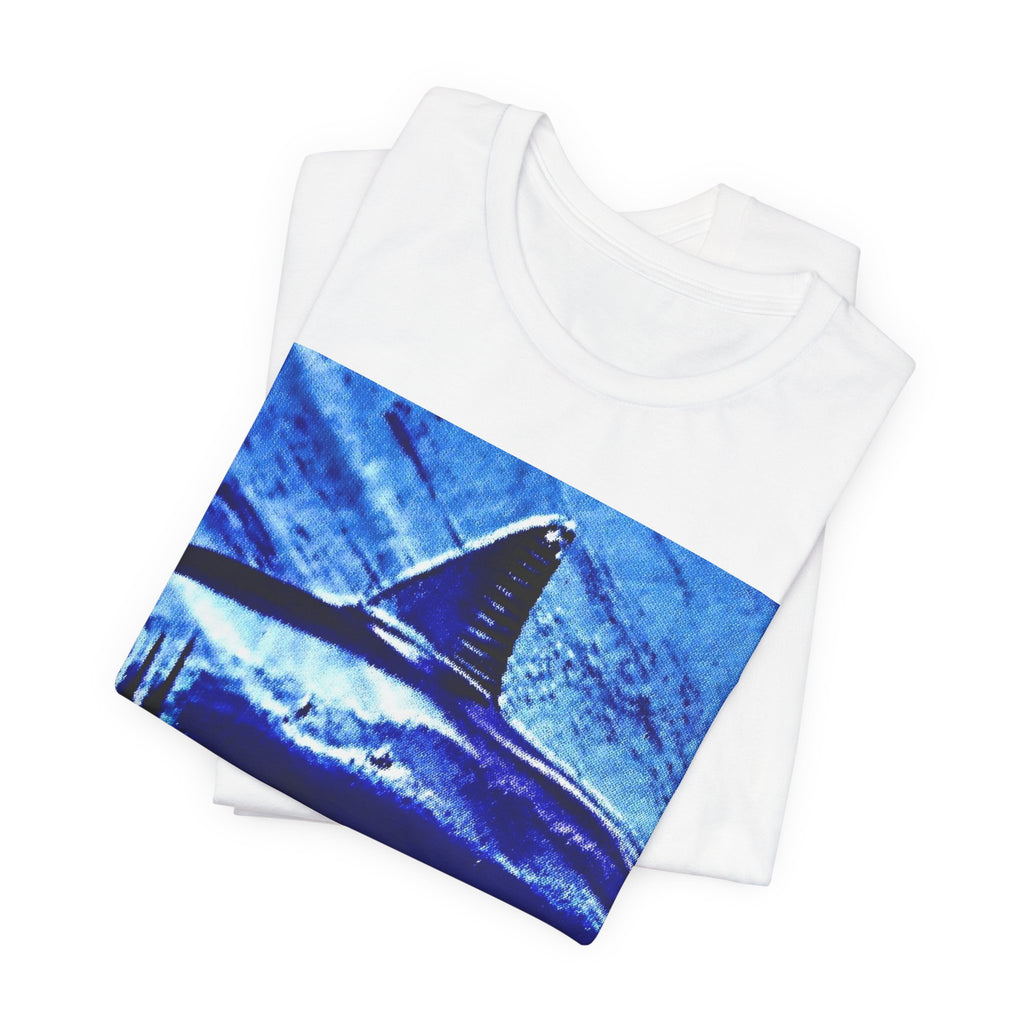 SHARK WEEK  T Shirt "Beneath the Surface" BLUE  - With SW on sleeve/logo on back