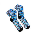 CAZZO SOCKS "SHATTERED" LIGHT BLUE