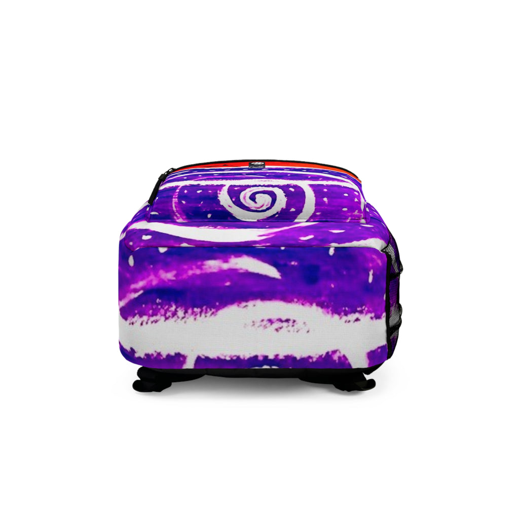BACKPACK "HEAD ABOVE WATER" PURPLE/RED