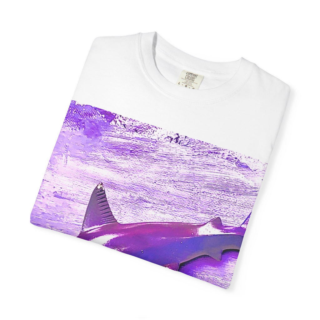 SHARK WEEK T SHIRT "Beneath the Surface" Purple | Shark Art Tee