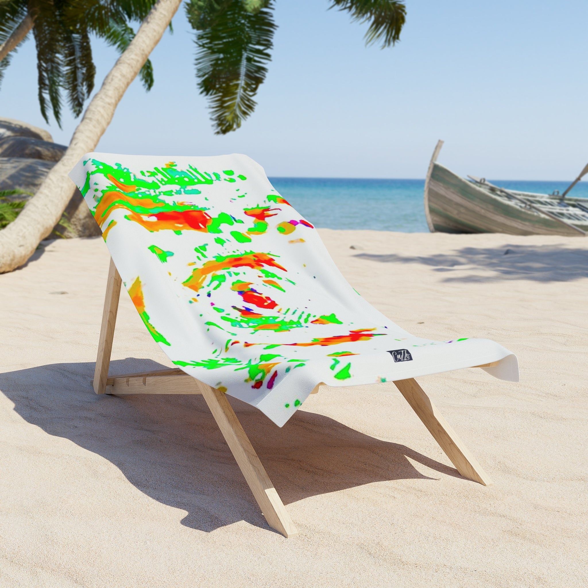 BEACH TOWEL "Hurricane" White