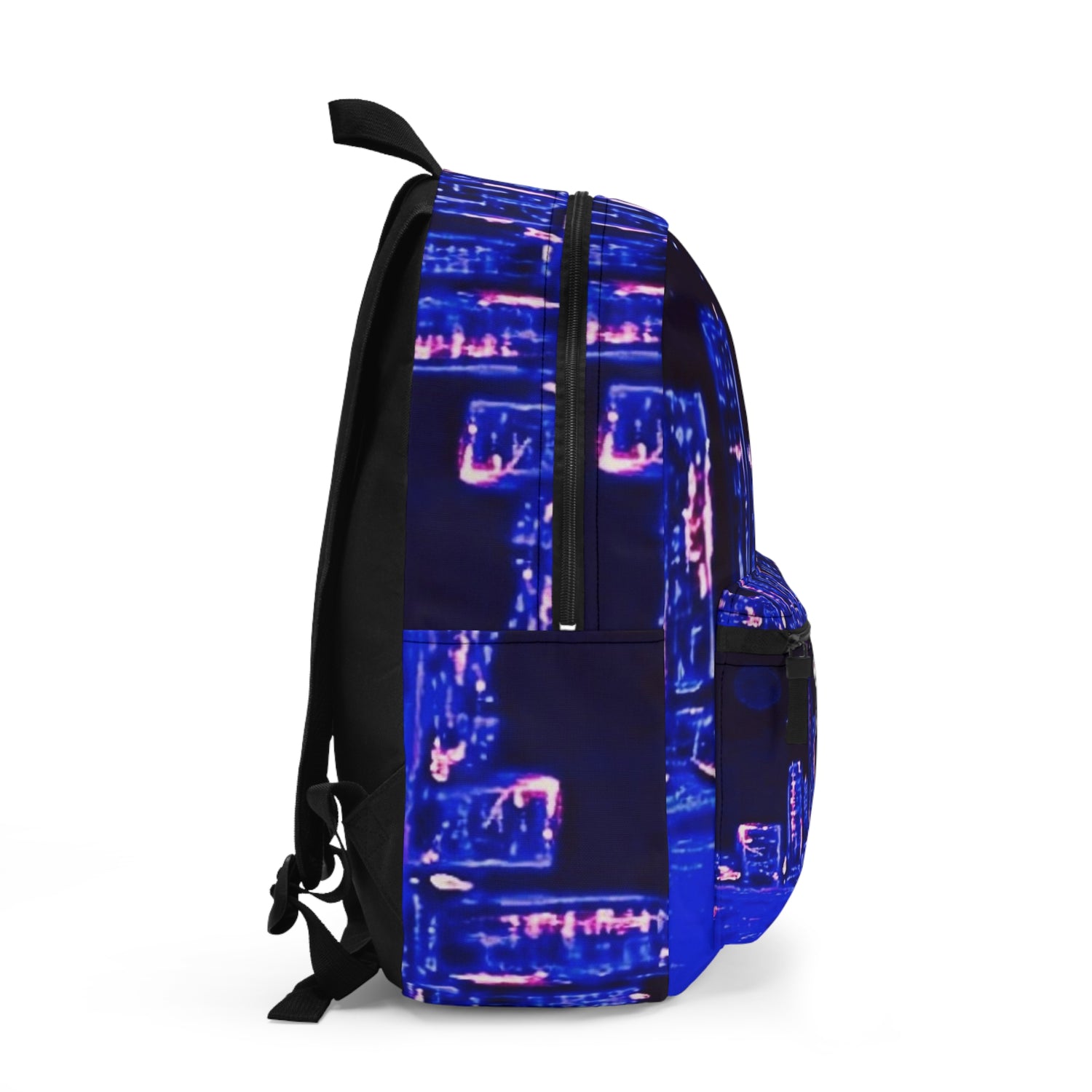 BACKPACK "BLUE CITY SKYLINE" (BLACK LIT VERSION)