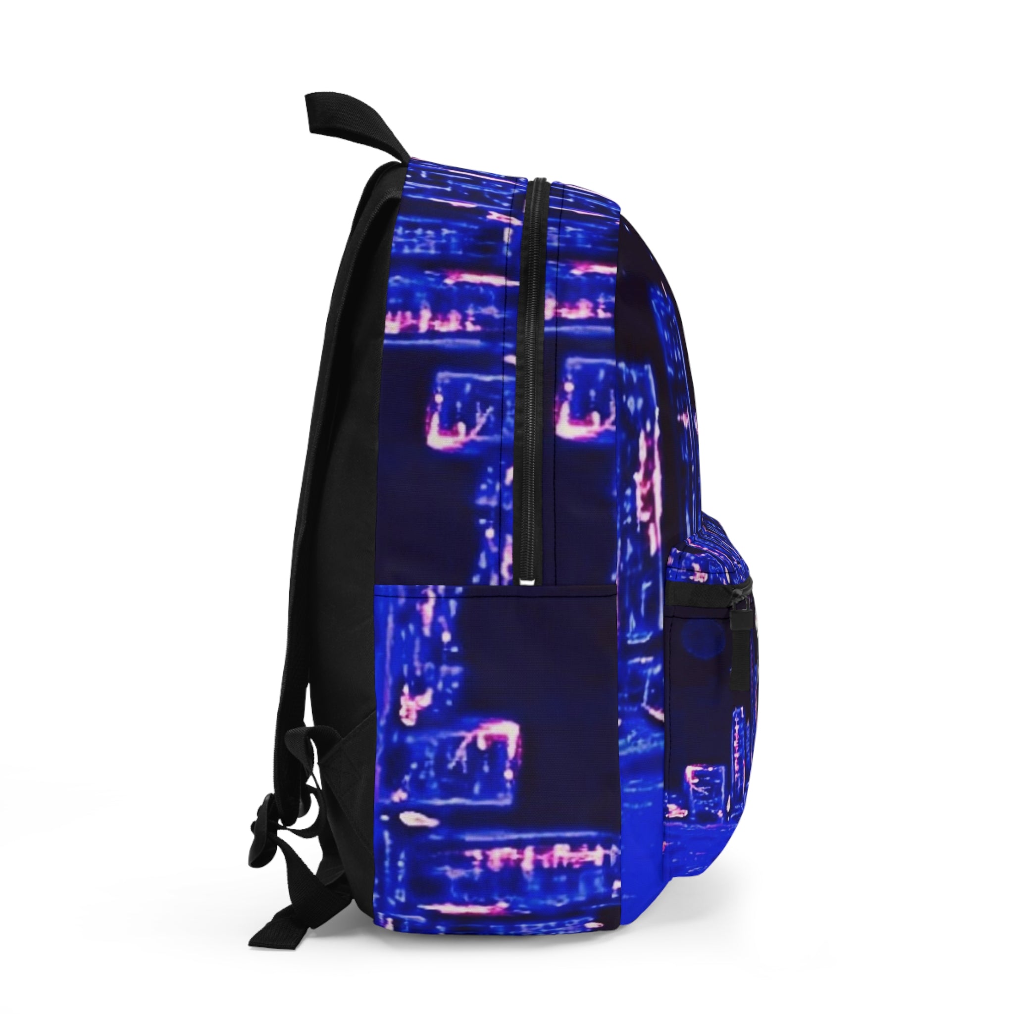 BACKPACK "BLUE CITY SKYLINE" (BLACK LIT VERSION)