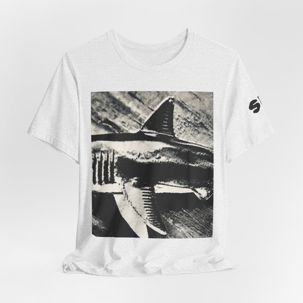 SHARK WEEK T SHIRT -  "Beneath the Surface"  Monochrome