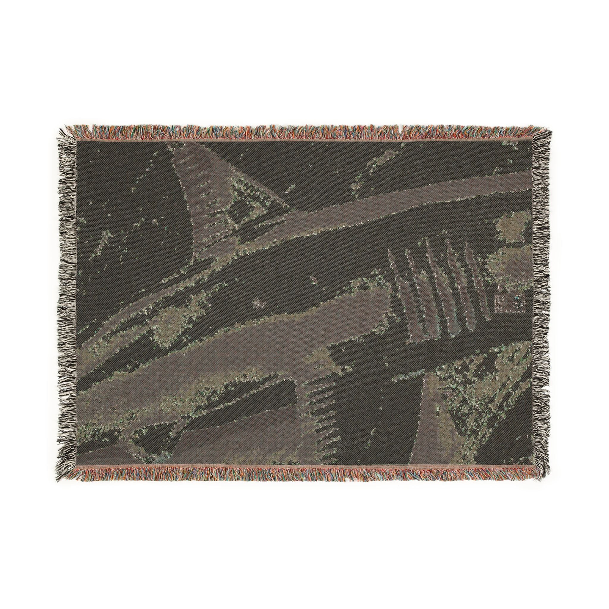Woven Blanket "Beneath the Surface" purple